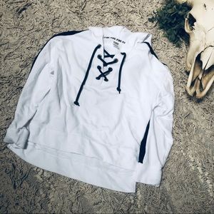 PINK Victoria’s Secret - oversized hoodie white